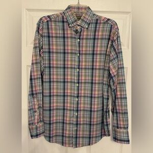 Peter Millar Men's technical button down sport shirt